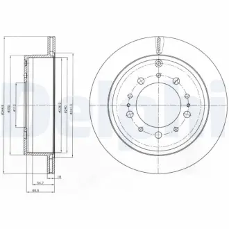 Тормозной диск DELPHI BG4275