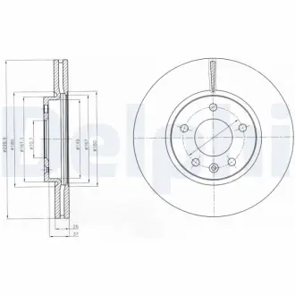 Тормозной диск DELPHI BG4278