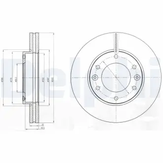 Тормозной диск DELPHI BG4296