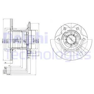 Тормозной диск DELPHI BG429