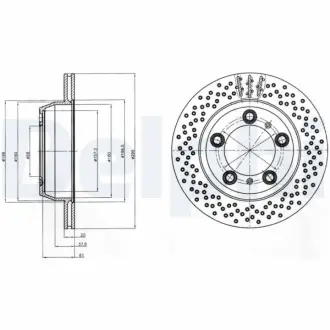 Тормозной диск DELPHI BG4302C