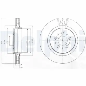 Тормозной диск DELPHI BG4306C