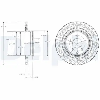 Тормозной диск DELPHI BG4307