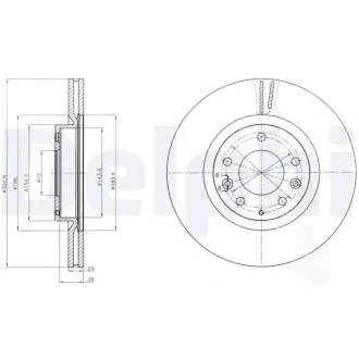 Тормозной диск DELPHI BG4316