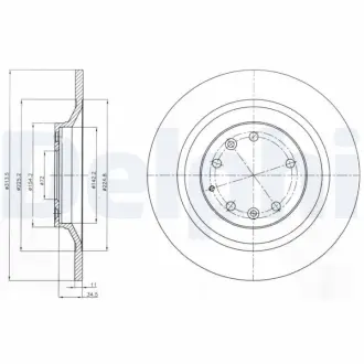 Тормозной диск DELPHI BG4318