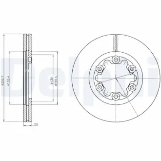 Тормозной диск DELPHI BG4319