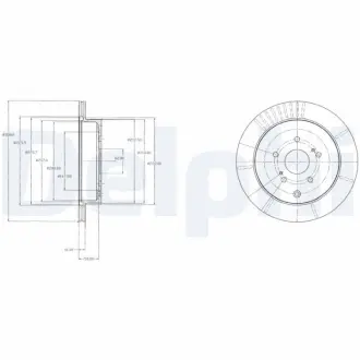 Тормозной диск DELPHI BG4329