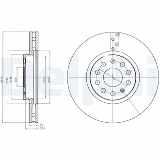 Тормозной диск DELPHI BG4330C