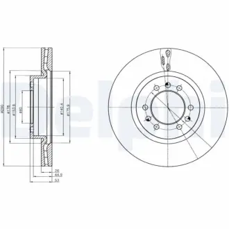 Тормозной диск DELPHI BG4339