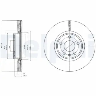 Тормозной диск DELPHI BG4346