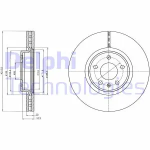 Тормозной диск DELPHI BG4346C