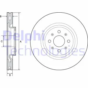 Тормозной диск DELPHI BG4456