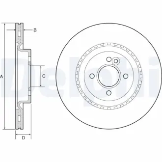 Тормозной диск DELPHI BG4568C