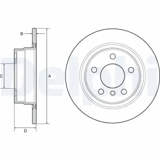 Тормозной диск DELPHI BG4649C