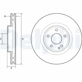 Тормозной диск DELPHI BG4659C