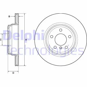 Тормозной диск DELPHI BG4665C