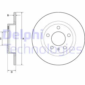 Тормозной диск DELPHI BG4675