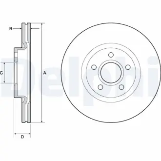 Тормозной диск DELPHI BG4676C