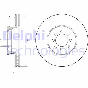 Тормозной диск DELPHI BG4679C