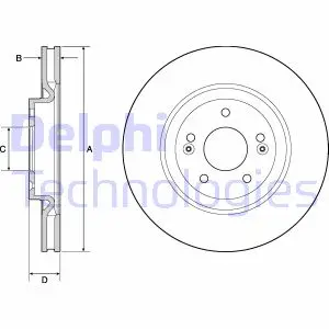 Тормозной диск DELPHI BG4683C