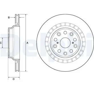 Тормозной диск DELPHI BG4685C