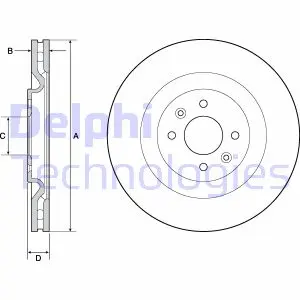 Тормозной диск DELPHI BG4689C