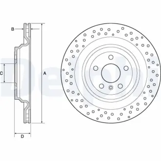 Тормозной диск DELPHI BG4699C