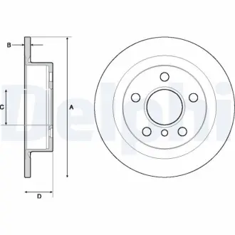 Тормозной диск DELPHI BG4706C