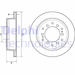 Тормозной диск DELPHI BG4747C