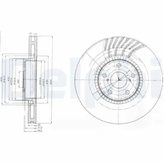 Тормозной диск DELPHI BG9012