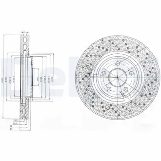 Тормозной диск DELPHI BG9014