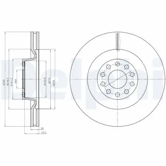 Тормозной диск DELPHI BG9018