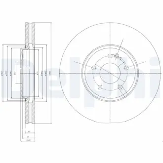 Тормозной диск DELPHI BG9020