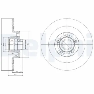 Тормозной диск DELPHI BG9024RSC