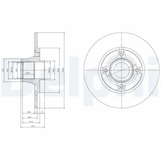 Тормозной диск DELPHI BG9033RSC