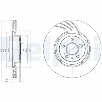Тормозной диск DELPHI BG9052