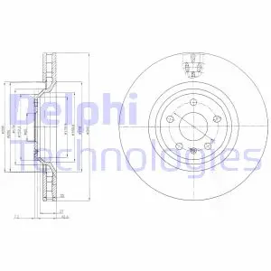 Тормозной диск DELPHI BG9054