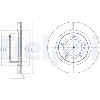 Тормозной диск DELPHI BG9067
