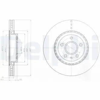 Тормозной диск DELPHI BG9068