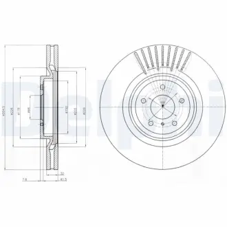 Тормозной диск DELPHI BG9073C