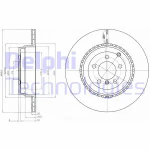 Тормозной диск DELPHI BG9080C