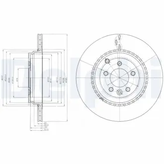 Тормозной диск DELPHI BG9082C