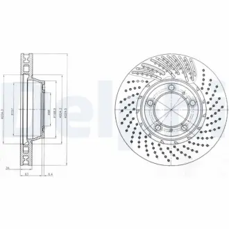 Тормозной диск DELPHI BG9094C