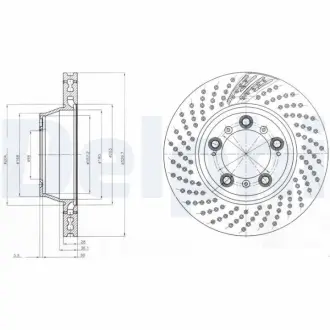 Тормозной диск DELPHI BG9096C