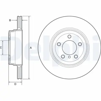 Тормозной диск DELPHI BG9120