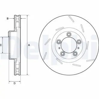 Тормозной диск DELPHI BG9127C