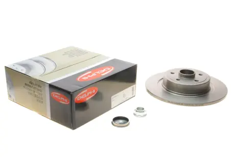 Диск гальмівний (задній) Renault Clio III 08-14 (300х11) (+ABS) (з підшипником) DELPHI BG9133RS
