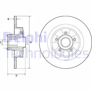 Тормозной диск DELPHI BG9133RSC