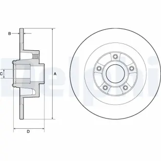 Тормозной диск DELPHI BG9135RSC