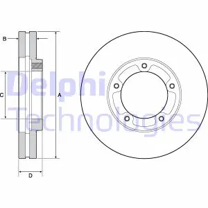 Тормозной диск DELPHI BG9139